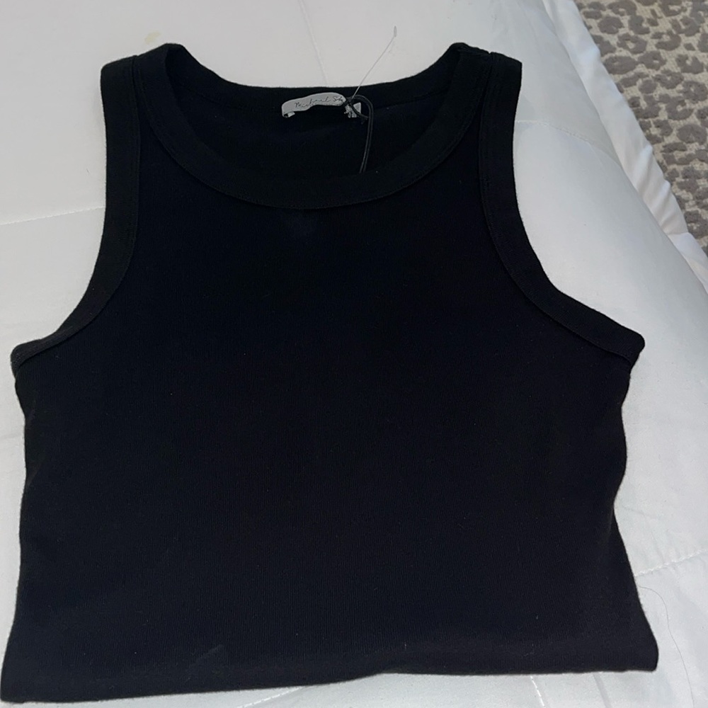 Michael Stars is black cotton tshirt
